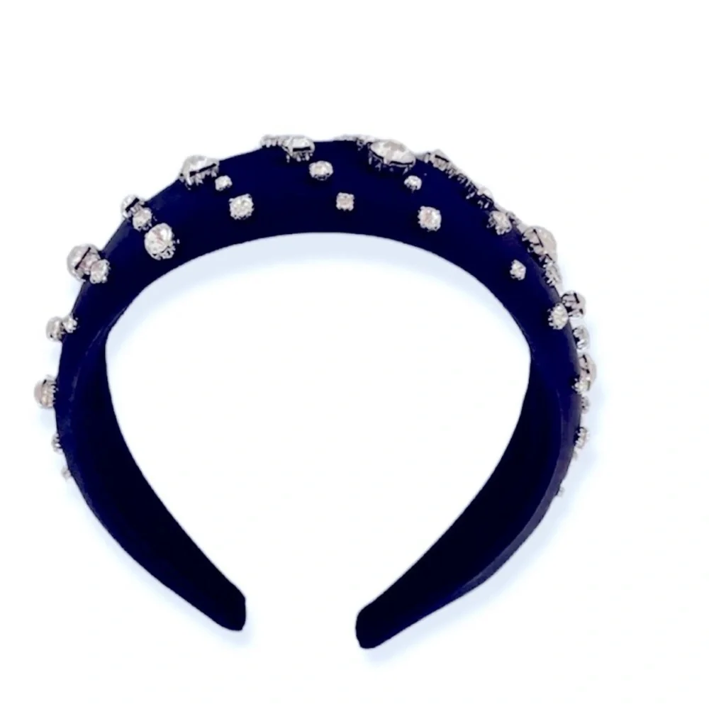 Crystal Studded Padded Headband​​​​‎